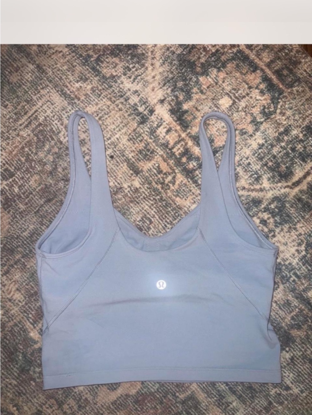 lululemon athletica Pale Blue Scoop-Neck Sports Bra